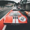 Ford GT40 sur la grille de départ à Spa-Francorchamps, photographie d'art