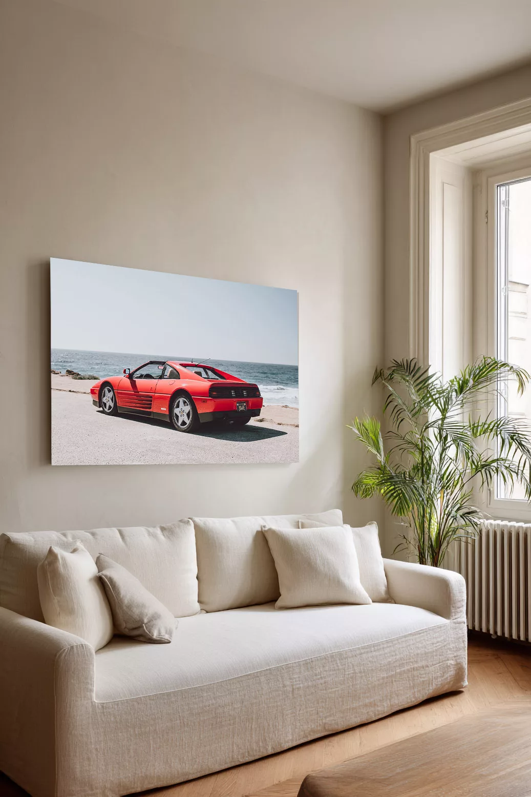 Ferrari 348 TS à Pebble Beach, 17-Mile Drive — photographie d’art dans un salon