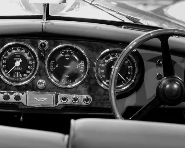 ASTON MARTIN DB2 INTERIOR SQUARE VERSION #04 PRINTS tableau aston martin db2 art tirage edition limitee