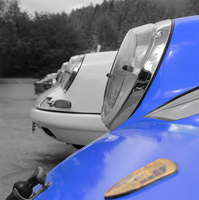 Art toile Porsche couleurs vibrantes tableau automobile, edition limitee