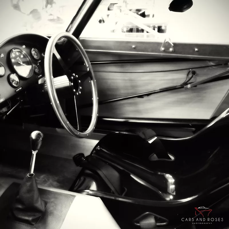 photo noir et blanc volant aston martin db3 tirage art automobile edition limitee
