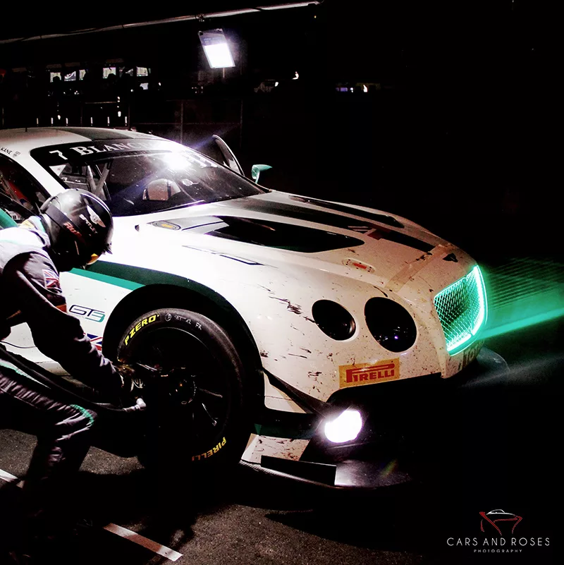 tableau bentley gt3 nuit voiture course art tirage edition limitee