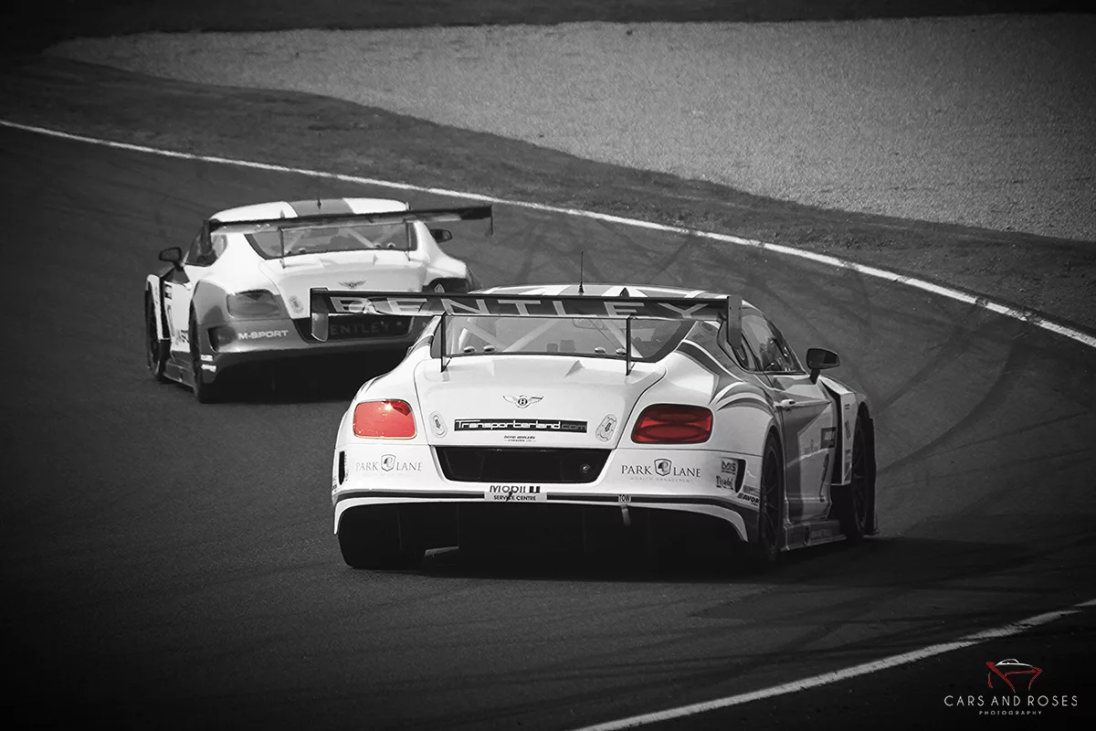 photo duo bentley gt3 voiture course art tirage edition limitee