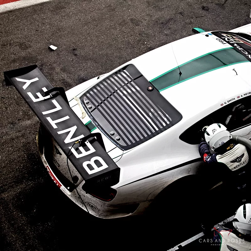 photo bentley gt3 pit lane voiture course art tirage edition limitee