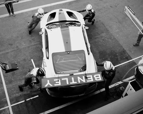 Bentley GT3 and The Team #15 Black and White Prints photo noir et blanc bentley gt3 tirage art automobile edition limitee