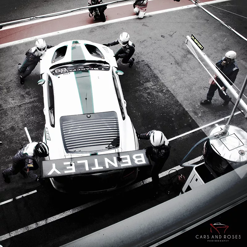 photos bentley gt3 pit lane voiture course art tirage edition limitee