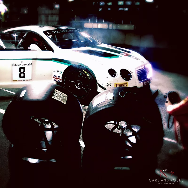 photo bentley gt3 devant pneus voiture course art tirage edition limitee