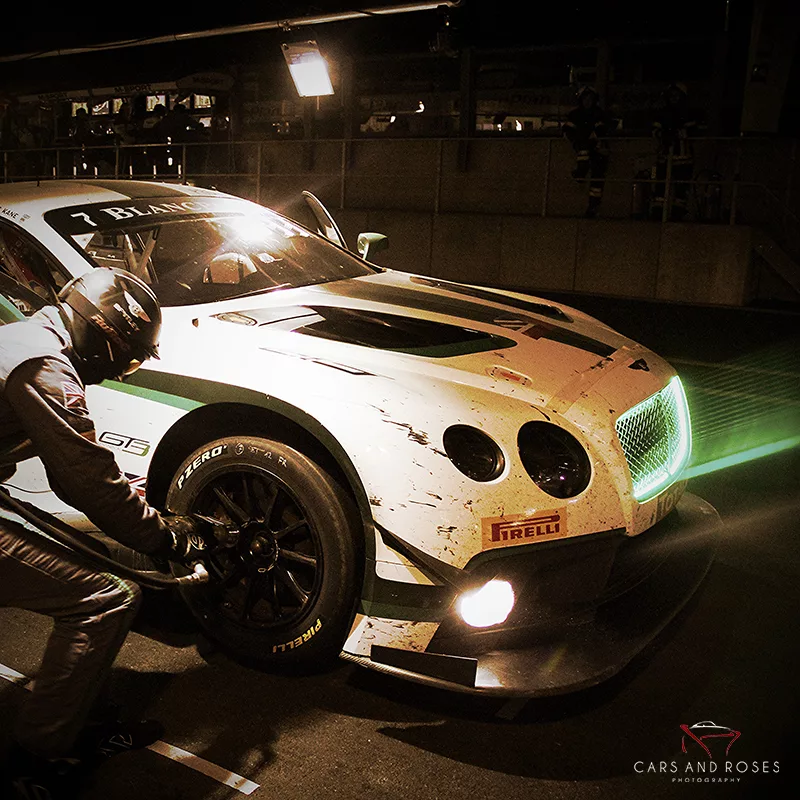 Bentley GT3 nuit sepia tirage art automobile edition limitee