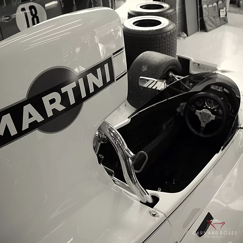 photo noir et blanc brabham f1 intérieur tirage art automobile edition limitee