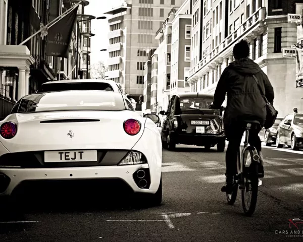 photo ferrari california londres voiture sport art tirage edition limitee