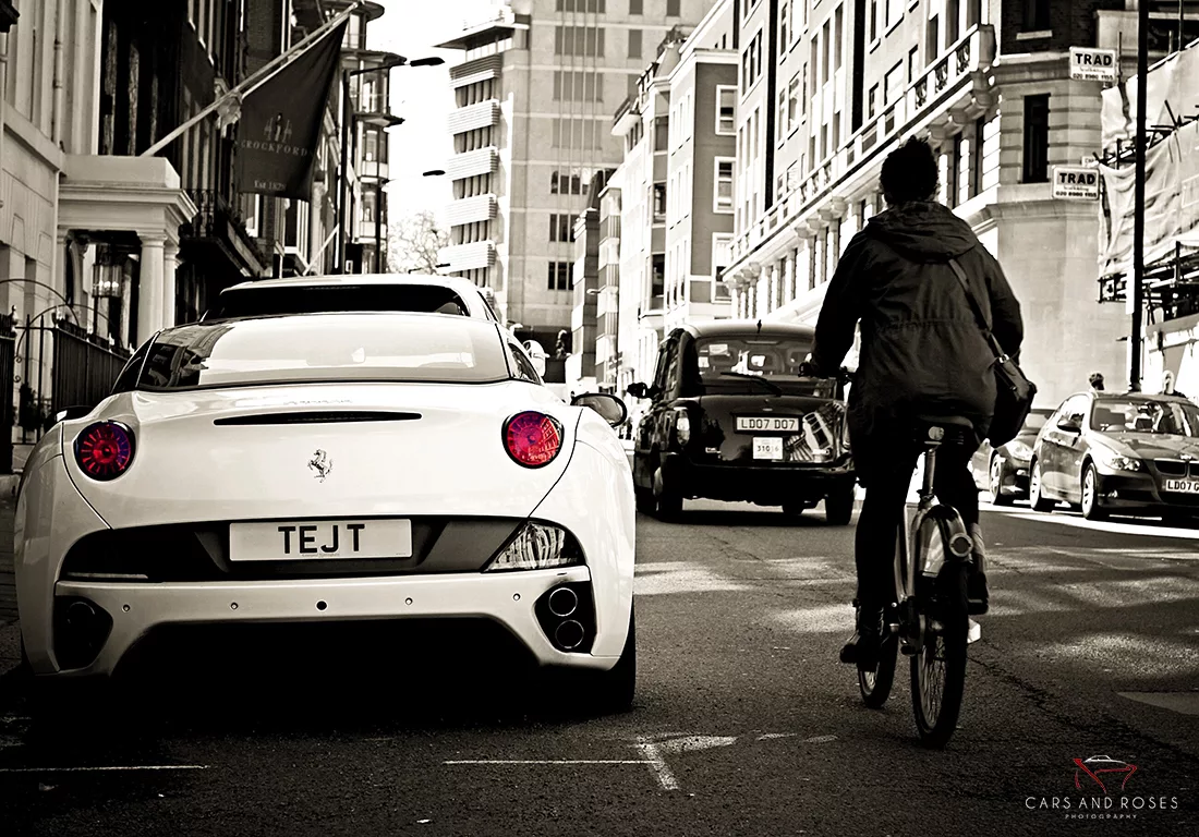 photo ferrari california londres voiture sport art tirage edition limitee