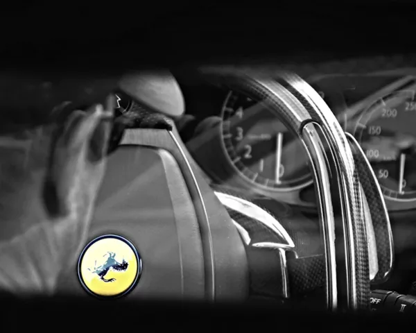photo volant ferrari voiture sport art tirage edition limitee