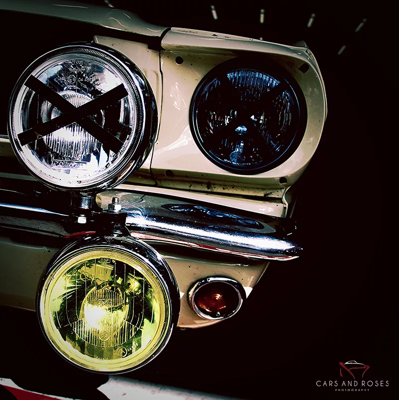 photo ford mustang phares face voiture américaine art tirage edition limitee