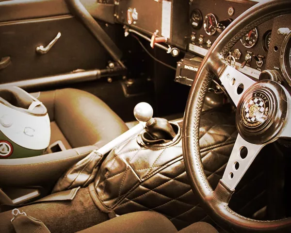 Jaguar Type E Interior #06 Sepia Edition Prints Jaguar Type E Interior