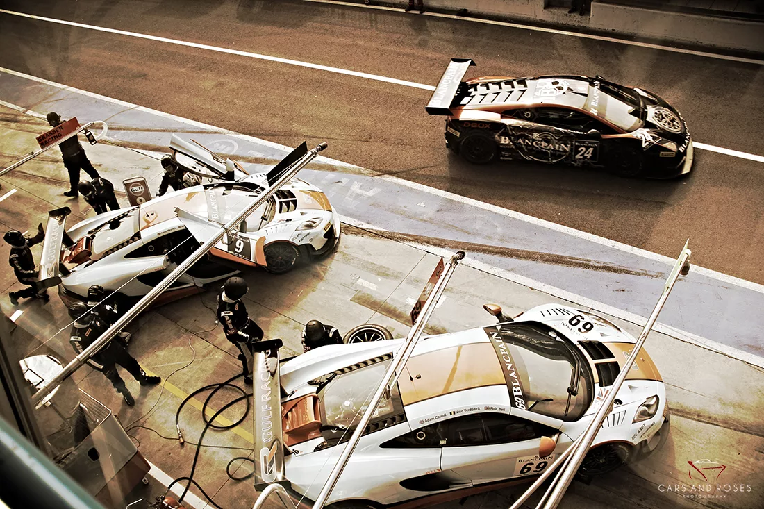 photo mclaren mp4 pit lane voiture course art tirage edition limitee