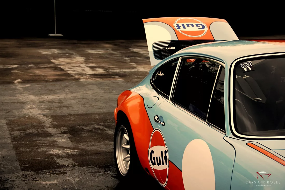 photo porsche classic gulf art tirage edition limitee