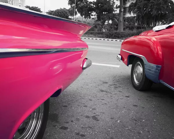 Photo Toile Voiture Cuba tableau voiture cubaine voiture américaine art tirage edition limitee