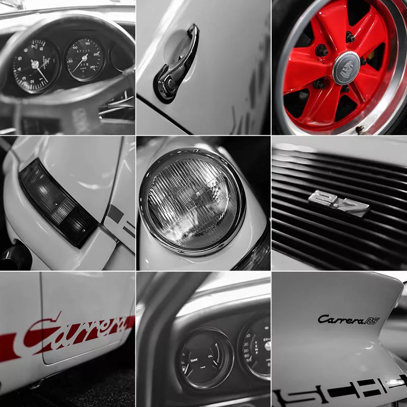 Photographie art Porsche Carrera RS 2.7 iconique tirage edition limitee