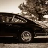 Photographie murale voiture Porsche Sepia Photographie murale voiture Porsche