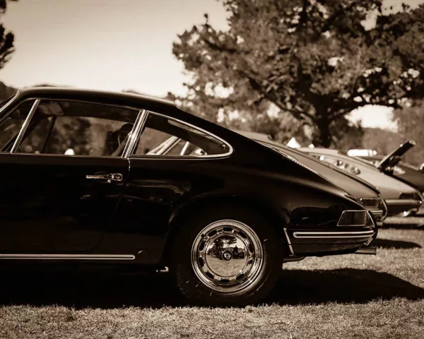 Photographie murale voiture Porsche Sepia Photographie murale voiture Porsche