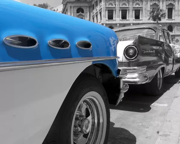 Plexi Voiture Cuba tableau automobile cuba voiture américaine art tirage edition limitee