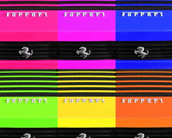 Pop Art Ferrari pop art ferrari art tirage edition limitee