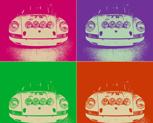 Pop Art Moderne Porsche