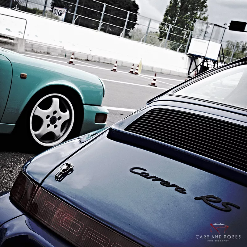 photo duo porsche carrera rs art tirage edition limitee