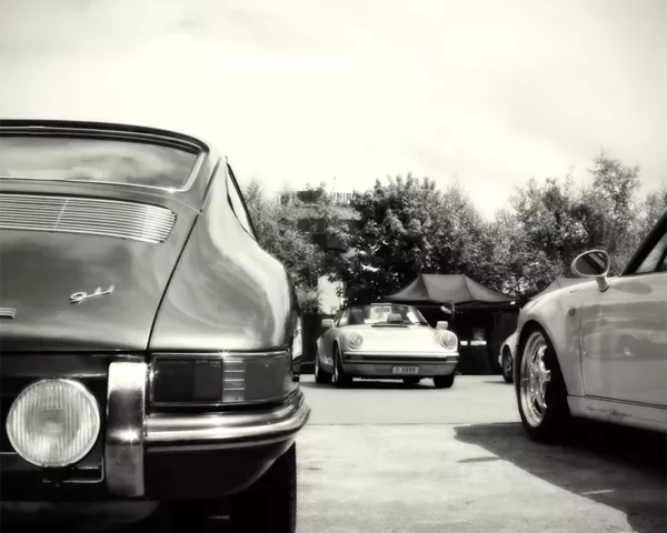 Porsche 911 Classic #22 Black and White Prints photo porsche 911 art tirage edition limitee