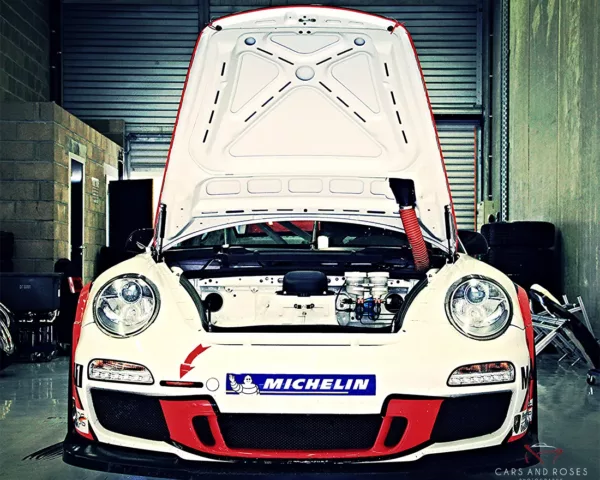 Porsche 911 GT3 Hood Open #25 Prints photo porsche gt3 voiture course art tirage edition limitee