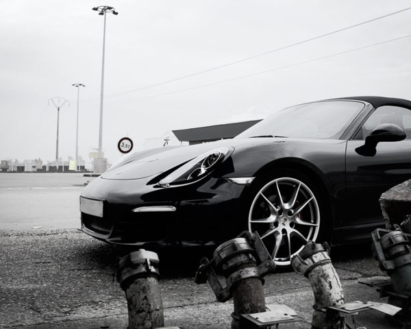 Porsche Boxster S at Service Station