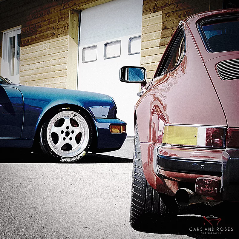 photo duo porsche carrera art tirage edition limitee