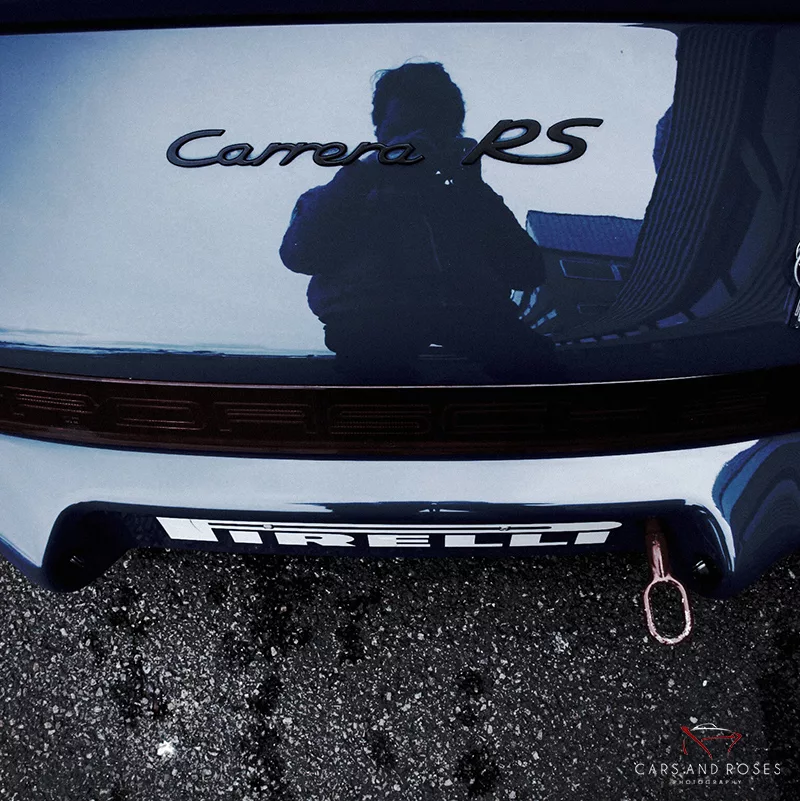 photo porsche carrera rs arriere art tirage edition limitee