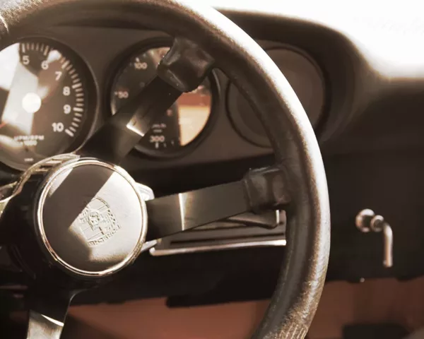 Porsche Steering Wheel #12 Sepia Edition Prints volant Porsche sepia vintage tirage art edition limitee