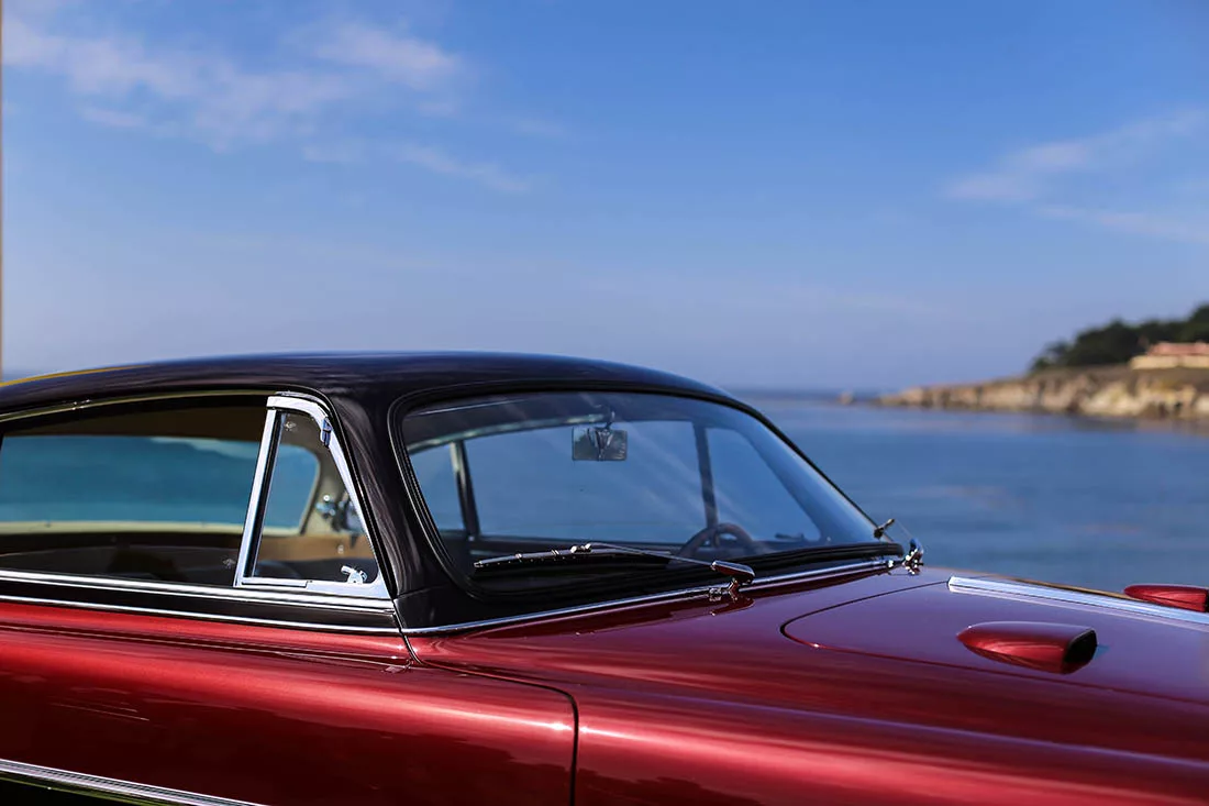 photo voiture ancienne devant ocean art tirage edition limitee
