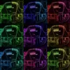 Tableau Porsche Pop Art Tableau Pop Art Porsche couleurs vibrantes art automobile, edition limitee