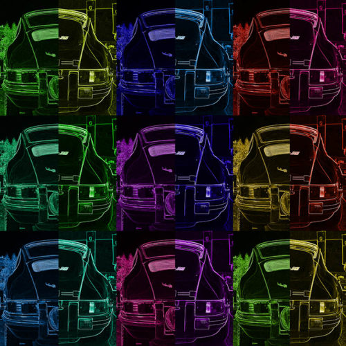 Tableau Porsche Pop Art