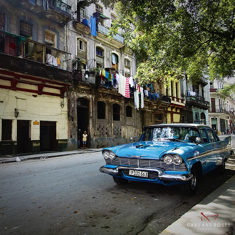 toile automobile cuba voiture américaine art tirage edition limitee