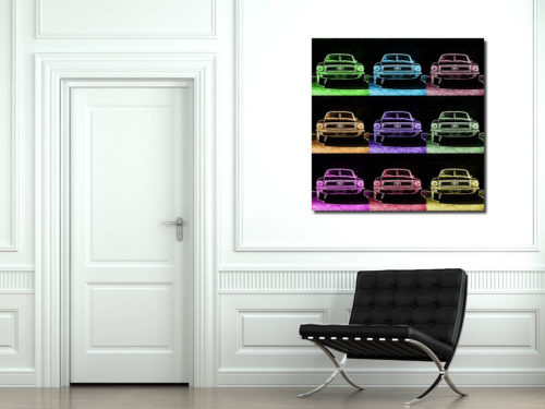 Tableaux Pop Art Ford Mustang