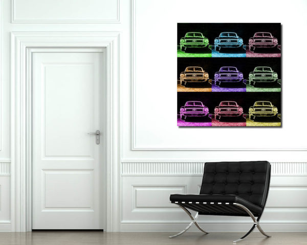 Tableaux Pop Art Ford Mustang