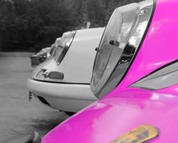 Toile Art Porsche Couleur Toile art Porsche en couleurs tableau automobile, edition limitee