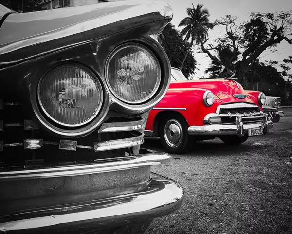 Toile Voiture Cuba tableau voiture cuba voiture américaine art tirage edition limitee