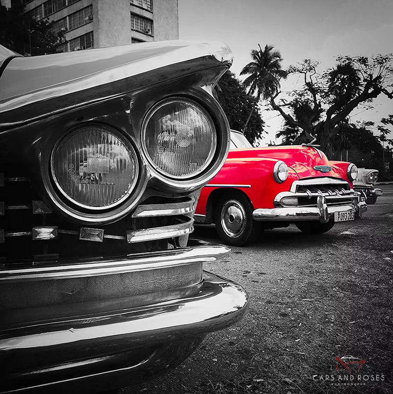 tableau voiture cuba voiture américaine art tirage edition limitee